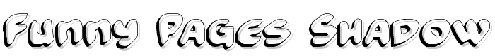 Funny Pages Shadow font
